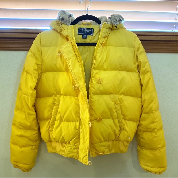 American Eagle Outfitters Jackets & Blazers - Yellow Puffer Jacket